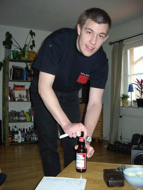 The first beer is opened att 11:12 AM.