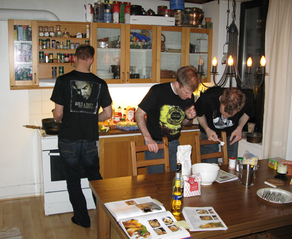 19:30 Making dinner