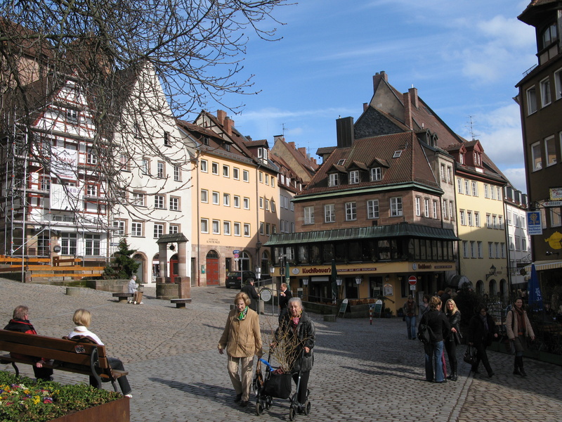 Die Sonne scheint jeden Tag in Nürnberg. Schönes Wetter!