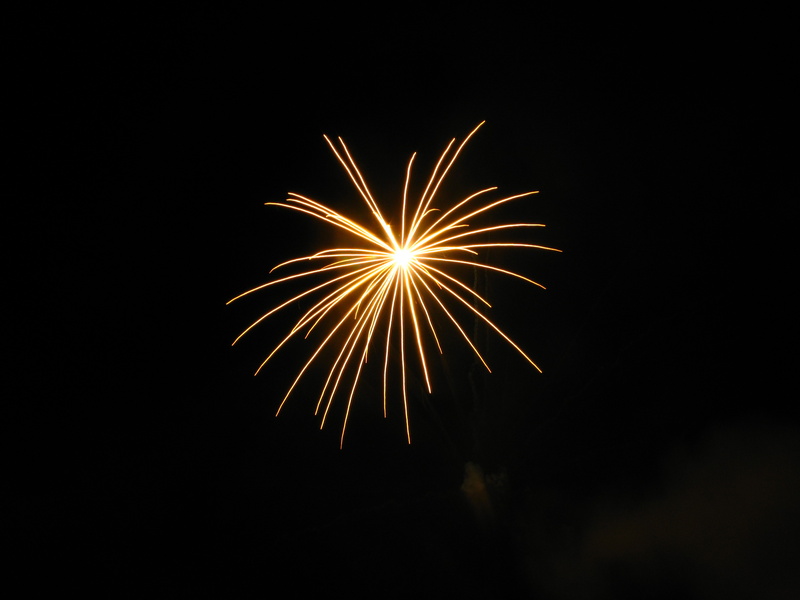 Sandy the fireworks are hailin' over Little Eden tonight