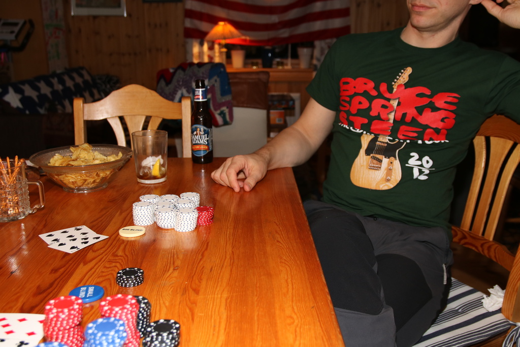 White chips are worth the least...